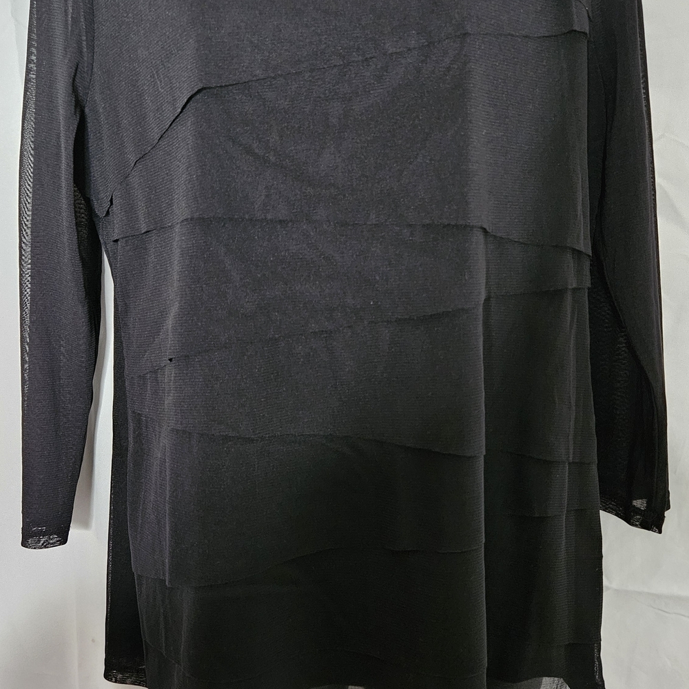 Amalfi Black Layered Blouse